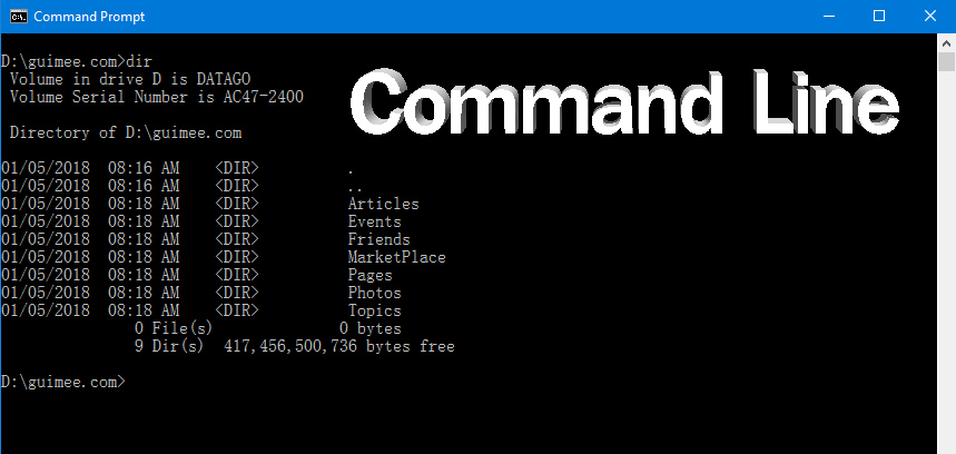 Command Line ระหว่าง Windows และ Linux